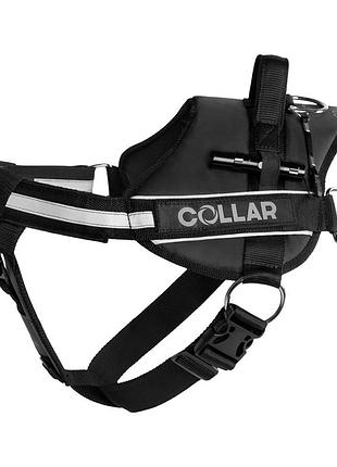 Шлея "dog extreme" "police" №5 (з ліхтариком) (в:85-115см) чорний