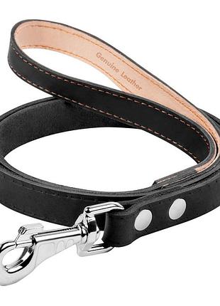 Поводок "collar" одинарный, непрошитый (ширина 14мм, длина 122см) черный