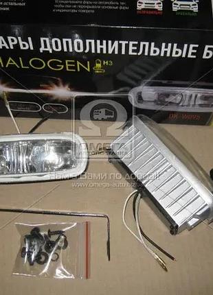 Фары дополнительные белые h3/12v/55w 135*65mm дк dk-w095