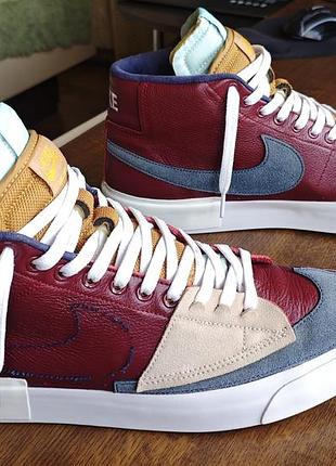 Мужские кроссовки nike sb zoom blazer mid edge l “team red”