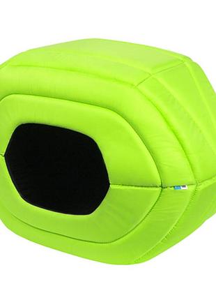 Будиночок для собак і котів airyvest м’який салатний 60×29×42 см салатовий