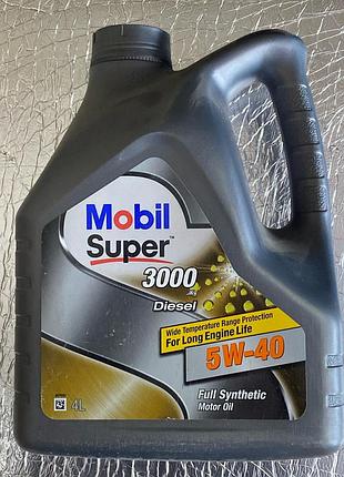Масло моторное mobil super 3000 diesel 5w-40 4l 22347