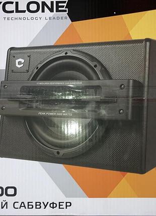 Сабвуфер активний автомобільний корпусний 12" (30см) 400 вт 20-200гц + провід акустичний "набір" для підключення sb-300 + aw-21