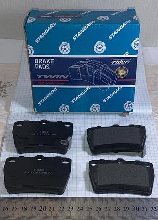 Колодки тормозные задние чери тиго chery tiggo t11bj3501080 rider