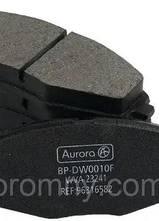 Колодка передняя дискового тормоза део дэу ланос daewoo lanos сенс sens чери chery aurora