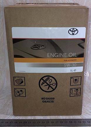 Масло моторное тойота toyota motor 5w-30 fe (bag in box) 5л