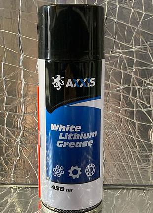 Мастило спрей біле літієве g-2014b-450 450ml axxis