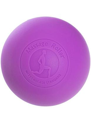 Масажний м'ячик easyfit каучук 6.5 см фіолетовий