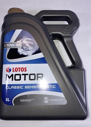 Масло моторное lotos motor classic semisynthetic sg/ce a3/b4 10w-40 полусинтетика 5л
