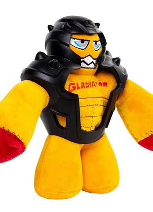 Игрушка для собак гладиатор в резиновой броне с пищалкой gigwi gladiator, текстиль, резина, 21 см