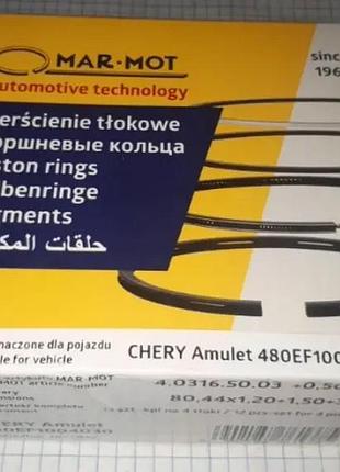 Кольца поршневые ремонтные 0.5 480ef-1004030ca чери амулет chery amulet mar-mot