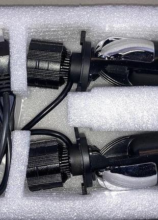 Лампа светодиодная комплект 2шт h4 led линза 12-24v 40w 6500k 3800lm wanlanda