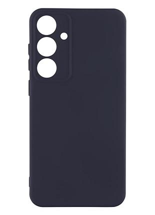 Чехол силиконовый full case для samsung galaxy s24 plus 5g tpu с защитой камеры темно-синий