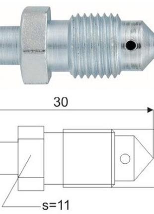 Штуцер тормозной m10x1 ауди audi фольксваген пассат volkswagen passat шкода супер би skoda quick brake