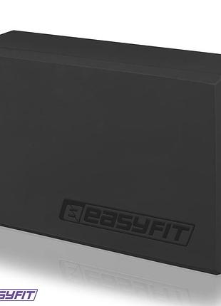 Блок для йоги easyfit eva чорний