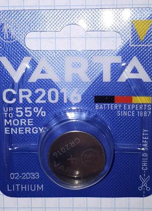 Батарейка таблетка дискова літієва 3.0v cr2016 varta