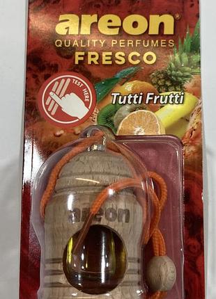Ароматизатор автомобильный освежитель воздуха areon тутти фрутти tutti frutti жидкий fresco бутылочка + корок