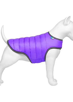 Куртка-накидка для собак airyvest демисезонная фиолетовая размер m