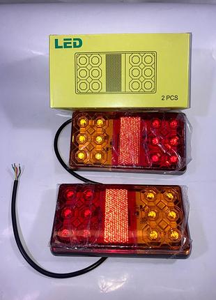 Ліхтар задній стоп причепа led 12х12/24v tp 02-27-321 150 79 на 23мм пара 2шт tempest