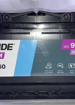 Аккумулятор 96ah 12v exide agm 96ач 850а agm start-stop l5 справа плюс (0) r