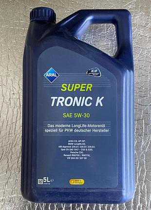 Масло моторное aral supertronic k 5w-30 15dbcf 5л
