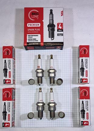 Свечи зажигания bp6l комплект 4шт ваз 2101 2102 2103 2104 2105 2106 2107 нива тайга 2121 21213 beg-line