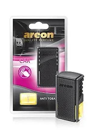 Ароматизатор автомобильный освежитель воздуха areon car на дефлектор антитабак anti tobacco
