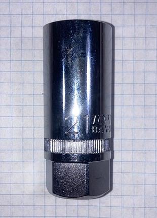 Головка свечная торцевая насадка шестигранная 1/2 21мм crv baar1621 toptul