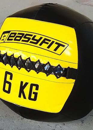 Медицинский мяч easyfit wall ball (медбол, волболл) 6 кг