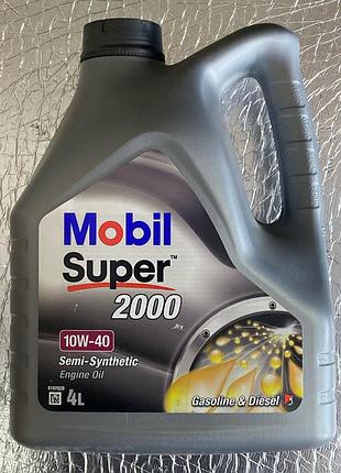 Масло моторное mobil super 2000 10w-40 4l 08667