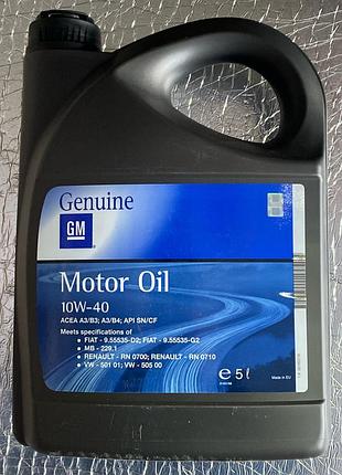 Масло моторное gm 10w-40 полусинтетика 5л 08652