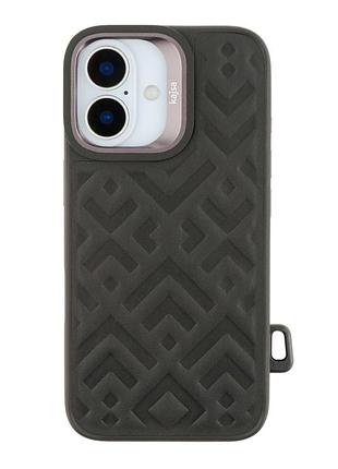 Чохол kajsa briquette collection rhombus with magsafe для iphone 16 black