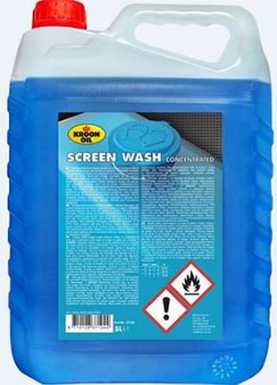 Омыватель стекла зимний концентрат -50°c 1:1=-20°c screenwash 5л kroon oil
