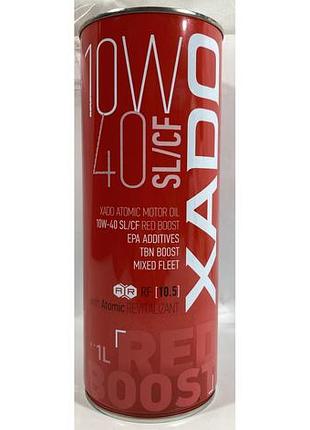Масло моторное xado atomic oil 10w40 sl cf 1л red boost xa-26144