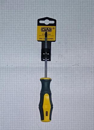 Отвертка обрезиненная crv ph1x100мм