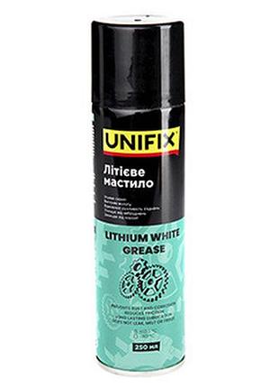 Смазка спрей белая литиевая 250мл unifix