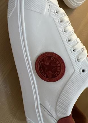 Convers шкіряні білі кеди 5