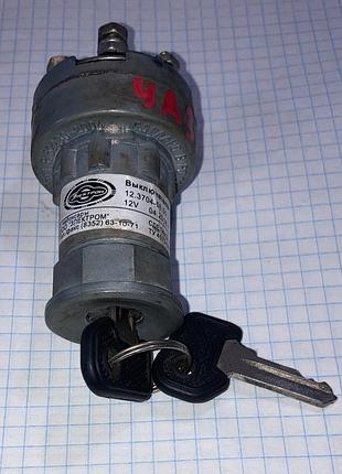Замок запалювання 4 контактний москвич іж азлк 412 2140 газ 53 уаз 452 469