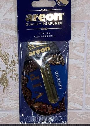 Ароматизатор автомобильный освежитель воздуха areon vip legend подвеска с жидкостью lv03