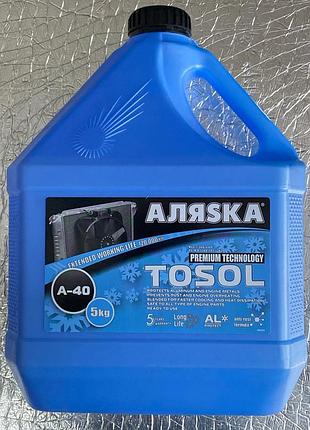 Тосол охлаждающая жидкость аляска эко а-40 5л