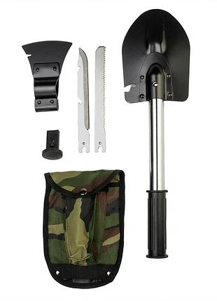 Універсальна туристична саперна лопата vhg tr-1 5 в 1, black