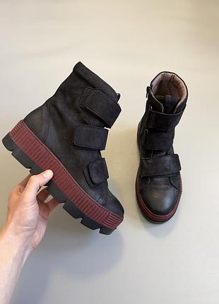 Ботинки lofina leather platforma 40(25cm) airstep as98 trippen