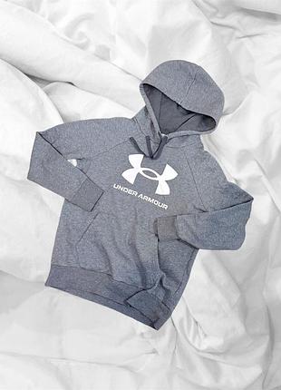 Худи under armour rival fleece big logo • теплый флис • оригинал