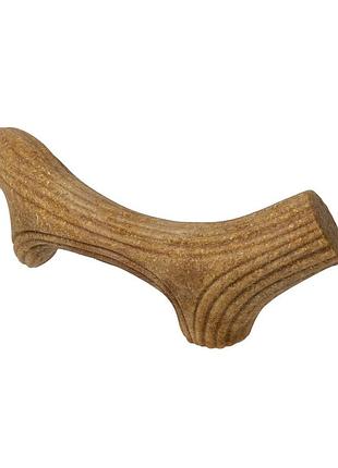 Игрушка для собак waudog fun wooden рог, s, 14 см