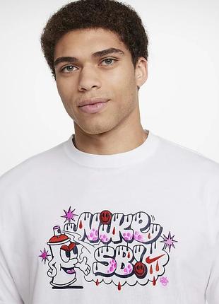 Футболка nike max90 skate t-shirt white