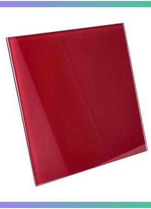 Скляна червона панель для витяжних вентиляторів airroxy red glass drim 100/125 для кухні