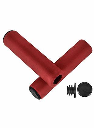 Поролоновые грипсы west biking 0804040 red велосипедные ручки на руль велосипеда