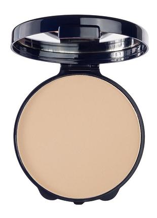 Пудра компактна parisa cosmetics prime and fine pp-03 тон 02 глибокий бежевий