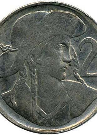 Чехословакия 2 кроны, 1947 №1215