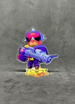 Акриловая коллекционная фигурка brawl stars полковник гавс (colonel ruffs) 10 см